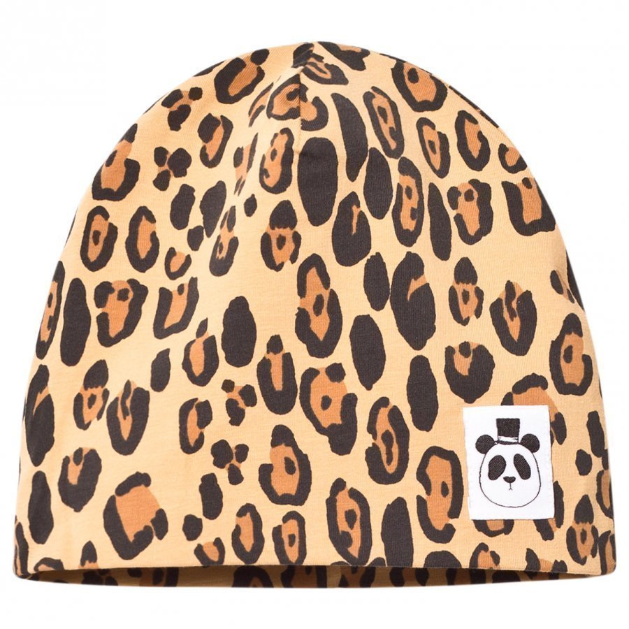 Mini Rodini Basic Leopard Beanie Beige Pipo