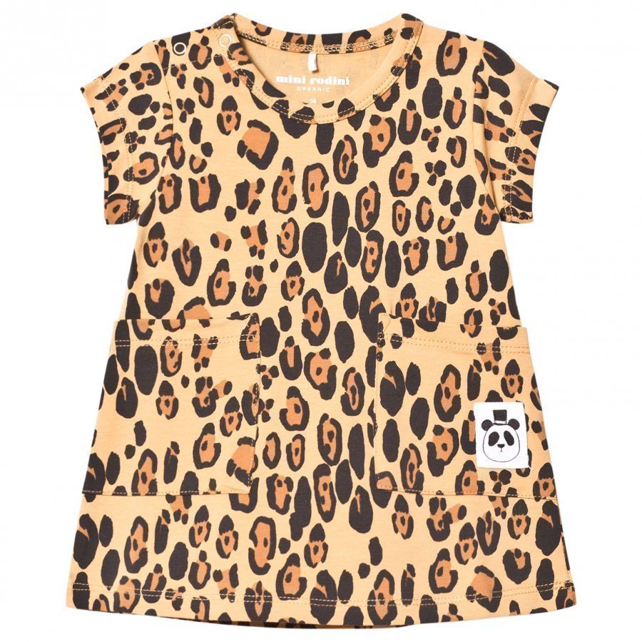 Mini Rodini Basic Leopard Dress Beige Mekko