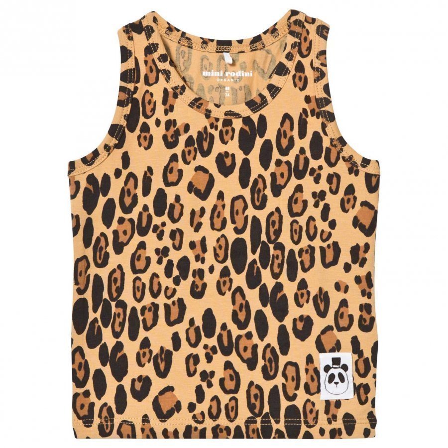 Mini Rodini Basic Leopard Tank Beige Liivi