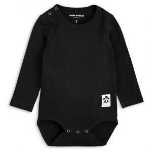 Mini Rodini Basic Ls Body Black Pitkähihainen Body