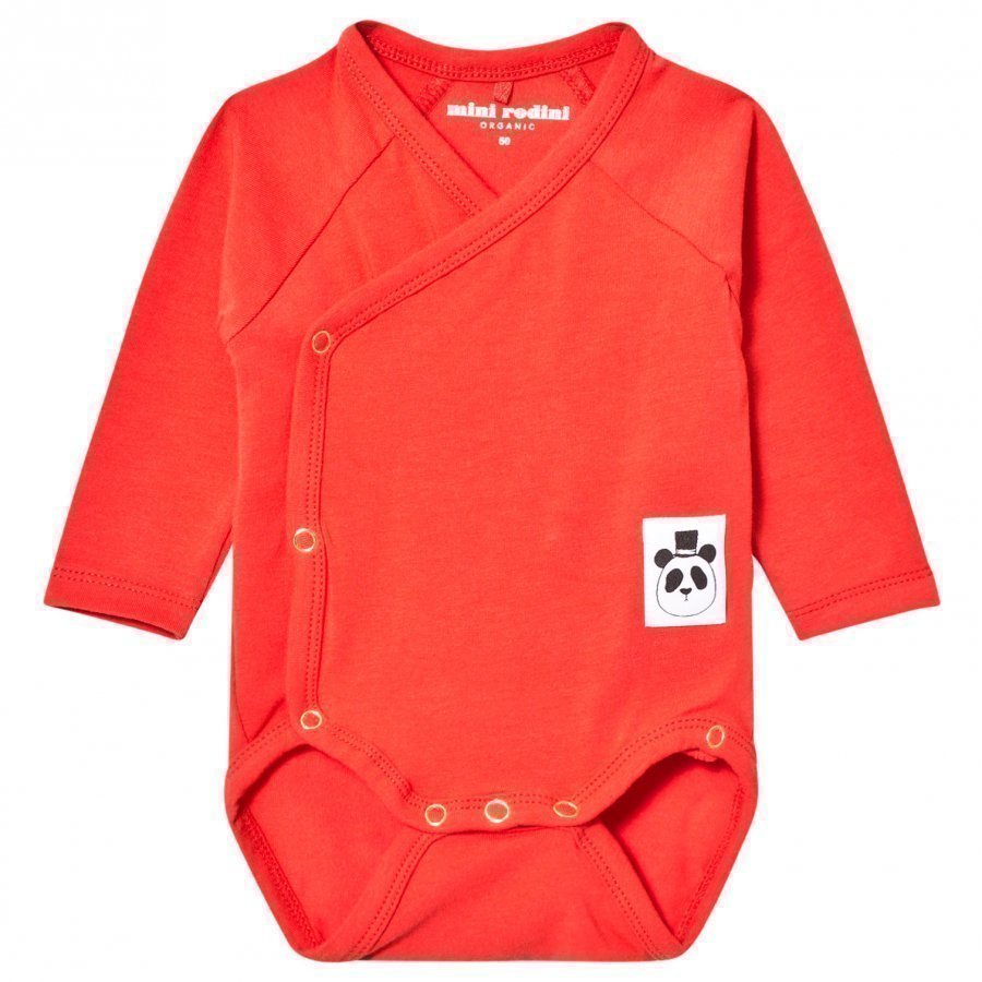 Mini Rodini Basic Wrap Baby Body Red Body