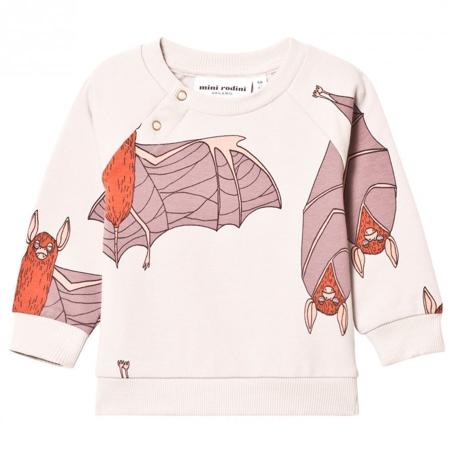 Mini Rodini Bat Sweatshirt Light Grey Oloasun Paita