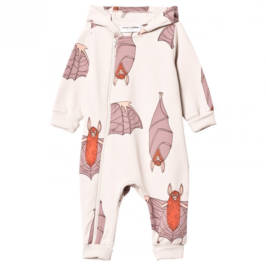 Mini Rodini Bats Onesie Light Grey Kokopuku