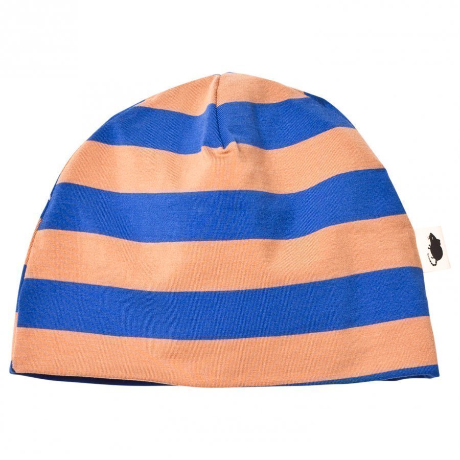 Mini Rodini Blockstripe Beanie Blue Pipo