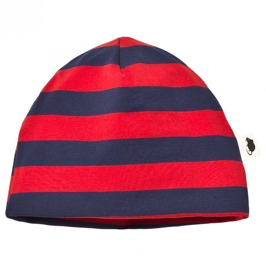 Mini Rodini Blockstripe Beanie Red Pipo