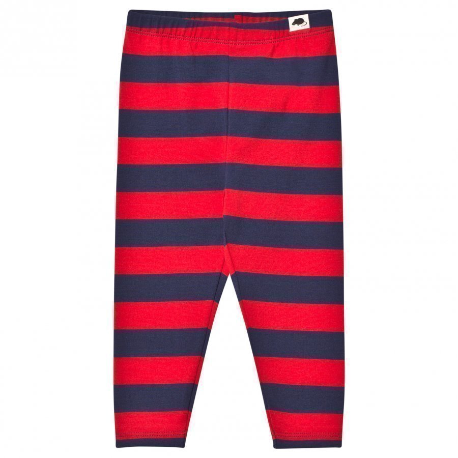 Mini Rodini Blockstripe Leggings Red Legginsit