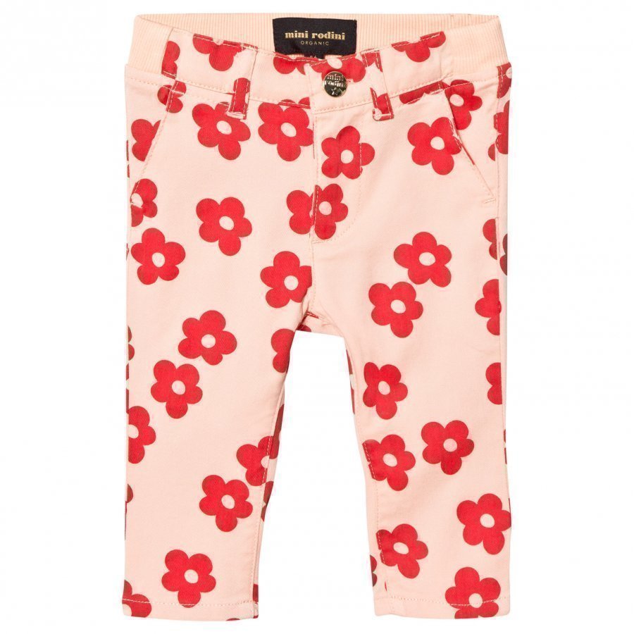 Mini Rodini Blossom Baby Chinos Pink Chinos Housut