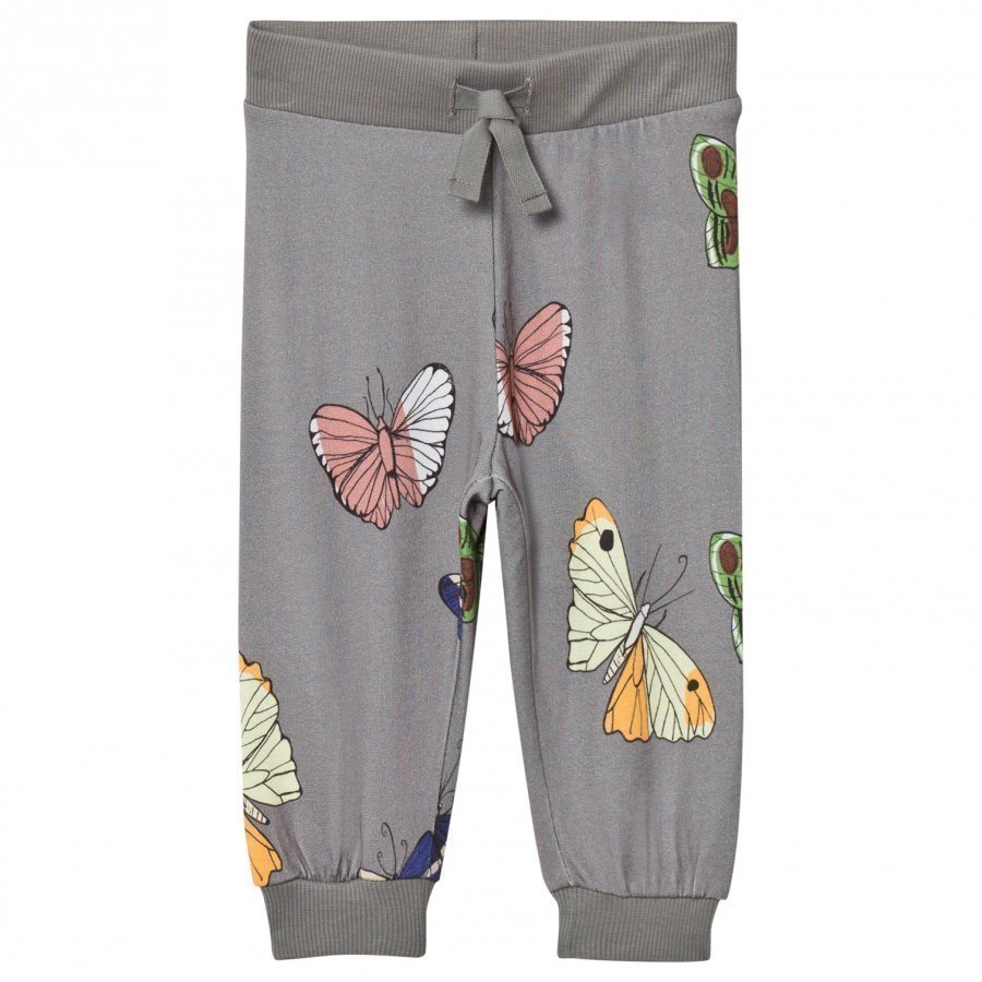 Mini Rodini Butterflies Sweatpants Dark Grey Verryttelyhousut