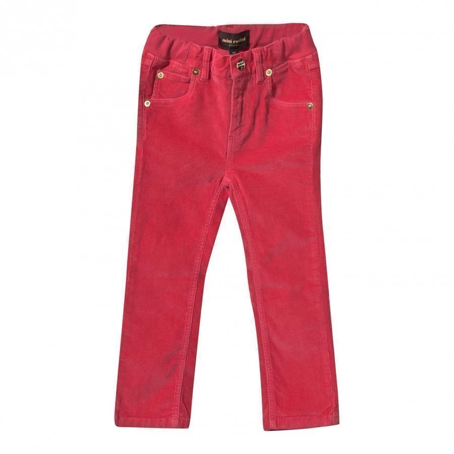 Mini Rodini Corduroy Pants Puppy Fit Pink Housut