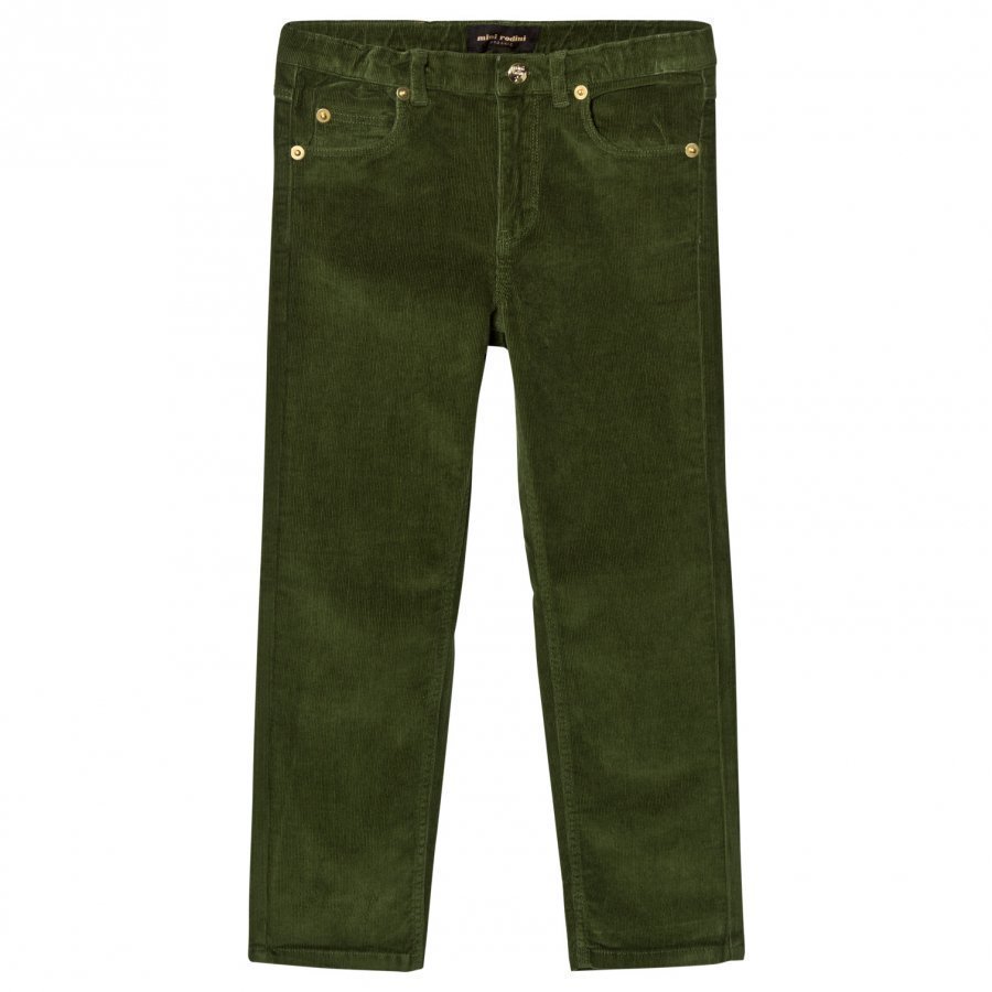 Mini Rodini Corduroy Pants Tiger Fit Dark Green Farkut