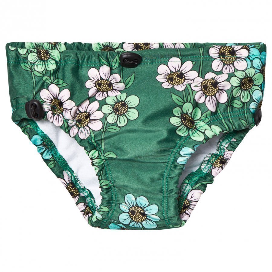 Mini Rodini Daisy Baby Swimpants Dark Green Uimavaippa