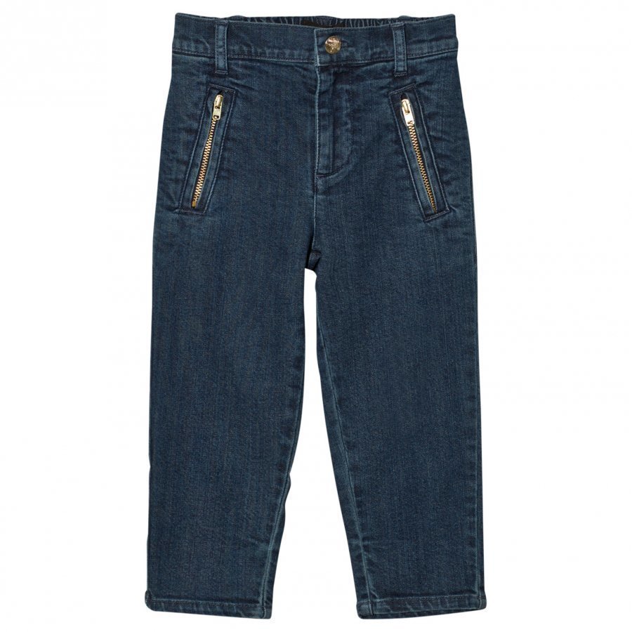 Mini Rodini Denim Zip Trousers Vintage Farkut