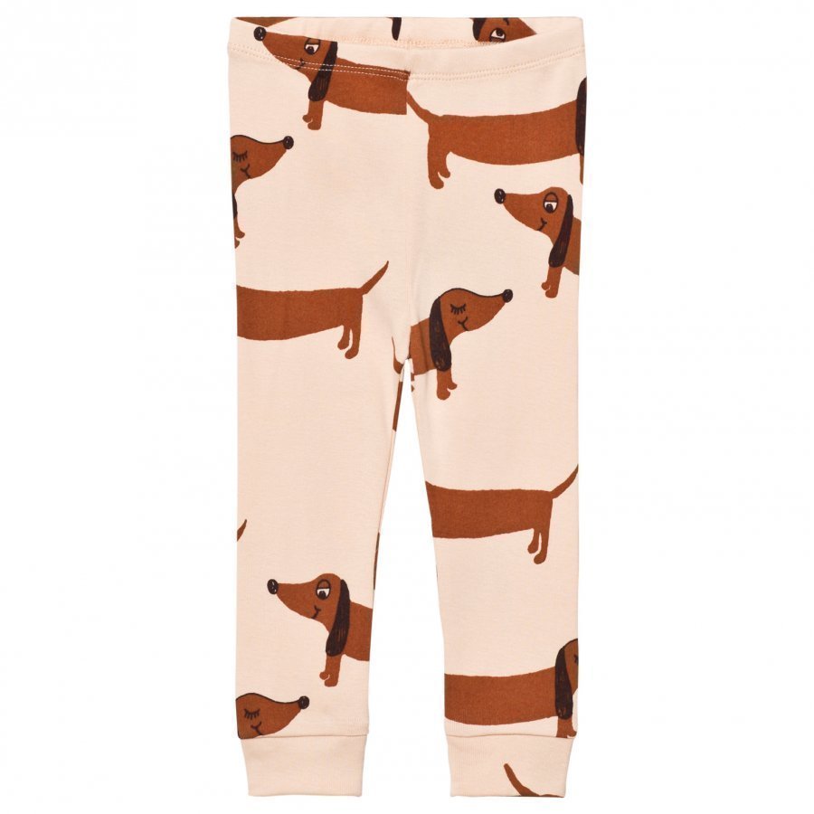 Mini Rodini Dog Leggings Beige Legginsit