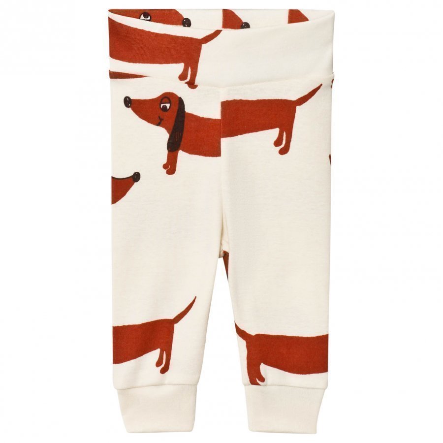 Mini Rodini Dog Leggings Off White Legginsit