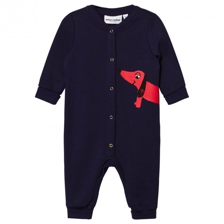 Mini Rodini Dog One-Piece Navy Kokopuku