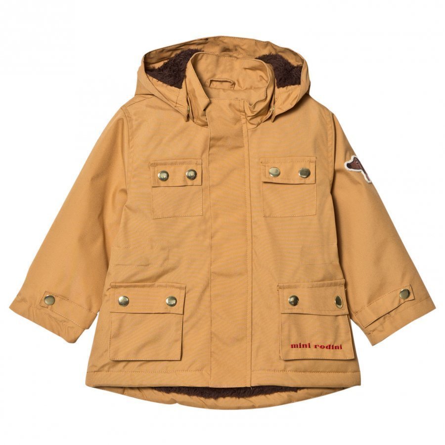 Mini Rodini Dog Parka Beige Parkatakki