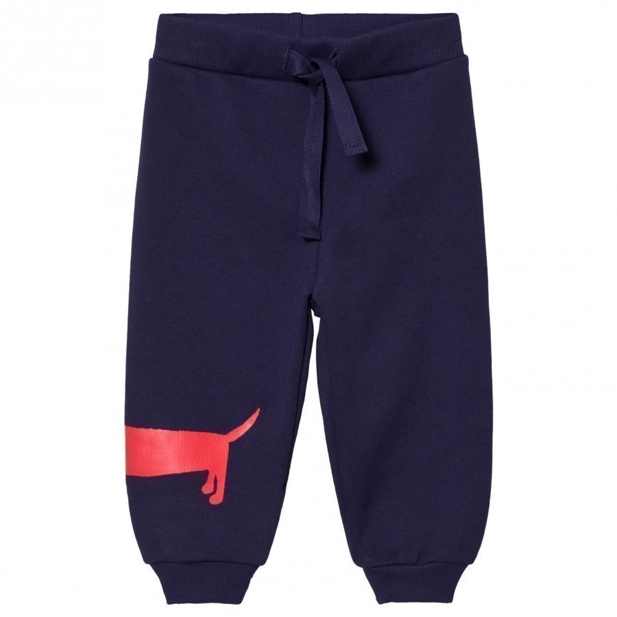 Mini Rodini Dog Sweatpants Navy Verryttelyhousut