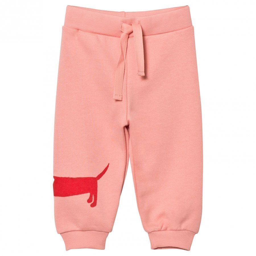 Mini Rodini Dog Sweatpants Pink Verryttelyhousut