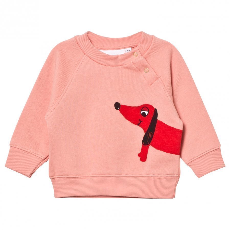 Mini Rodini Dog Sweatshirt Pink Oloasun Paita