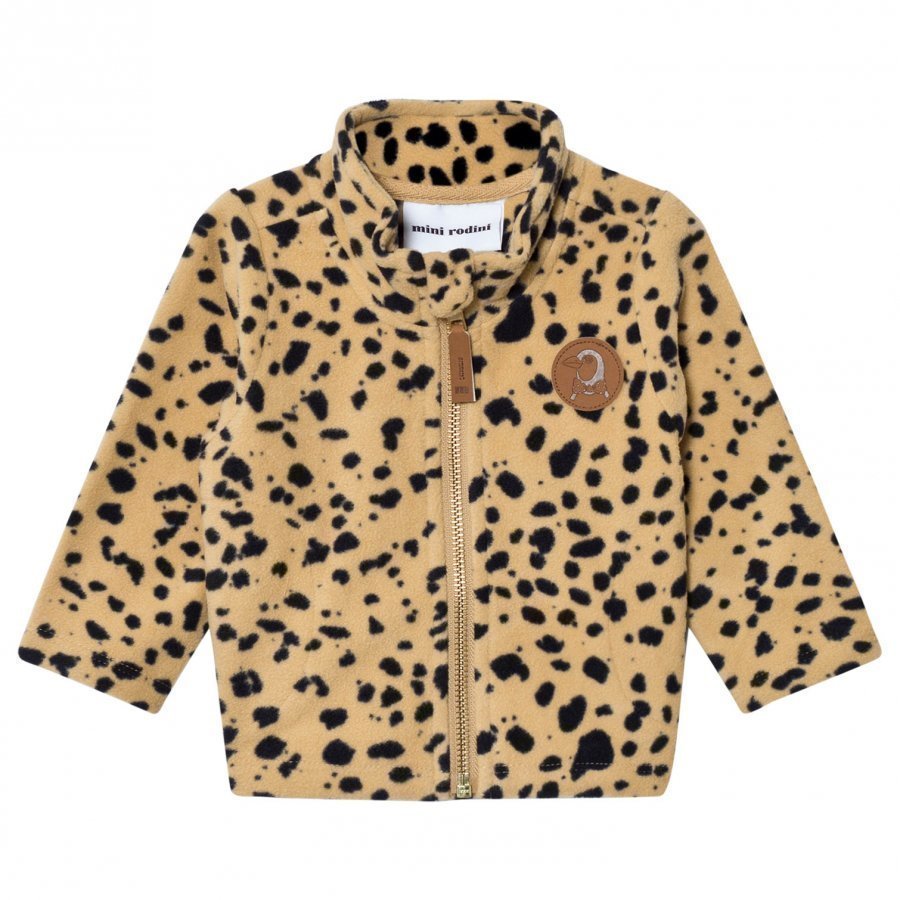 Mini Rodini Fleece Spot Jacket Beige Fleece Takki