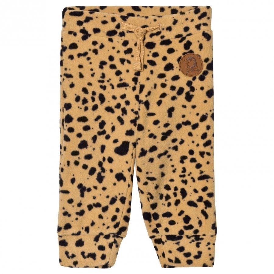 Mini Rodini Fleece Spot Trousers Beige Fleece Housut