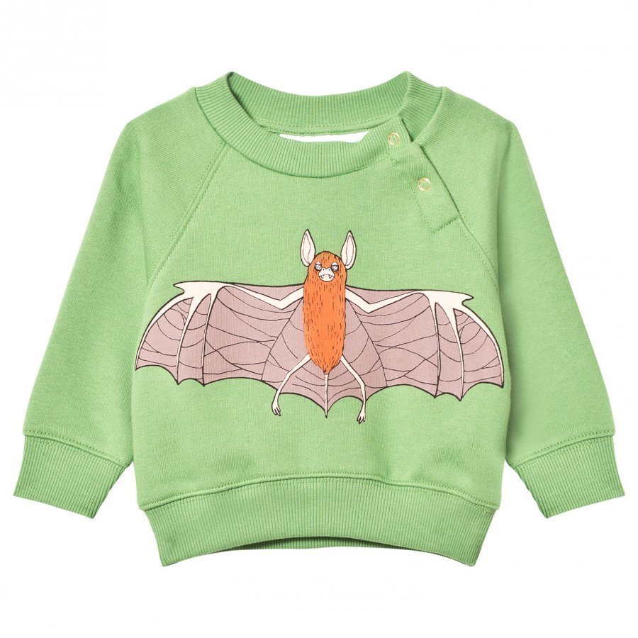 Mini Rodini Flying Bat Sweatshirt Green Oloasun Paita