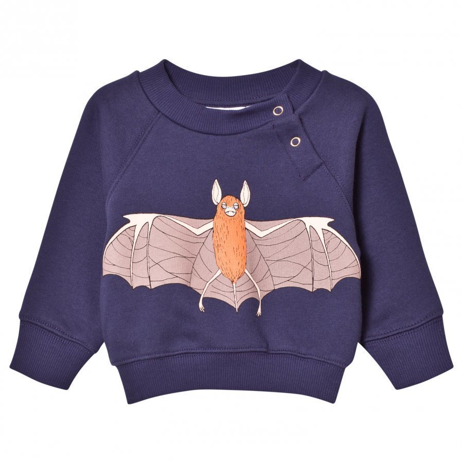 Mini Rodini Flying Bat Sweatshirt Navy Oloasun Paita