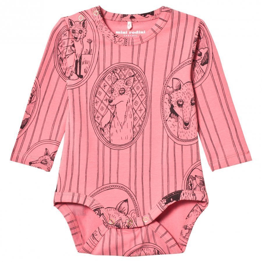 Mini Rodini Fox Family Baby Body Pink Body