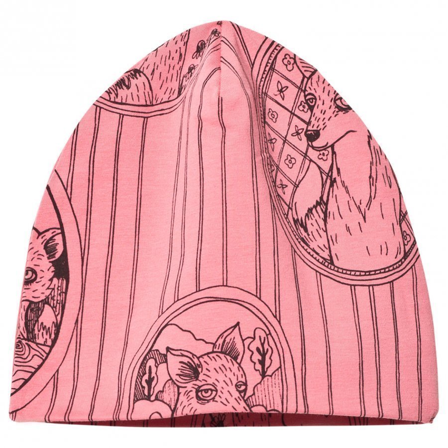 Mini Rodini Fox Family Beanie Pink Pipo