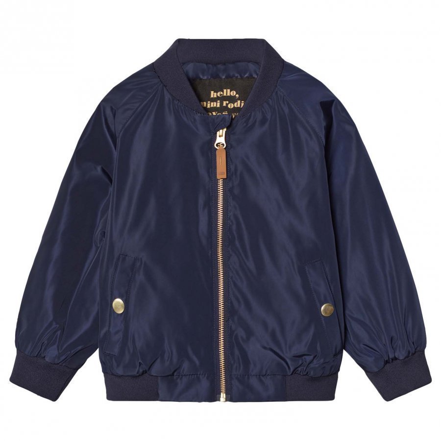 Mini Rodini Frog Baseball Jacket Navy Bomber Takki