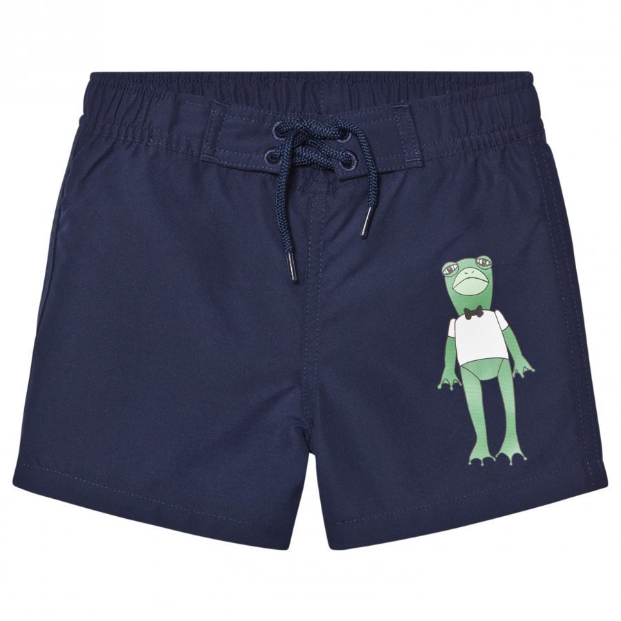 Mini Rodini Frog Swimshorts Navy Uimahousut