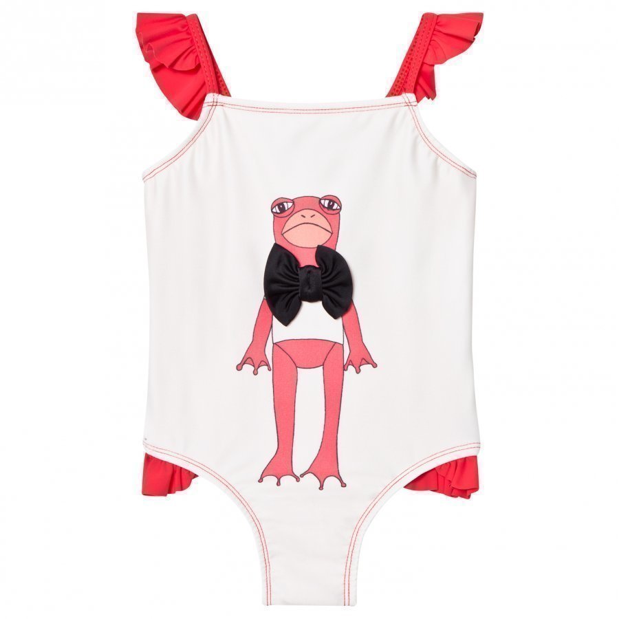 Mini Rodini Frog Wing Swimsuit Cerise Uimapuku