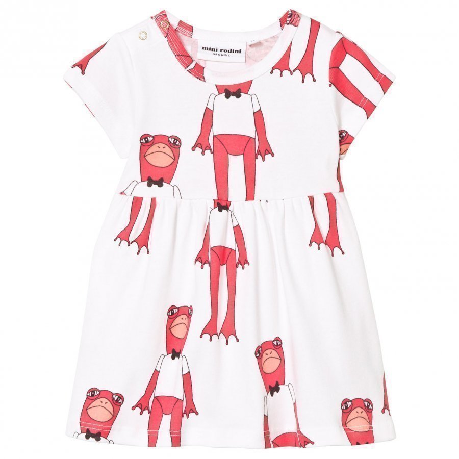 Mini Rodini Frogs Dress Cerise Mekko