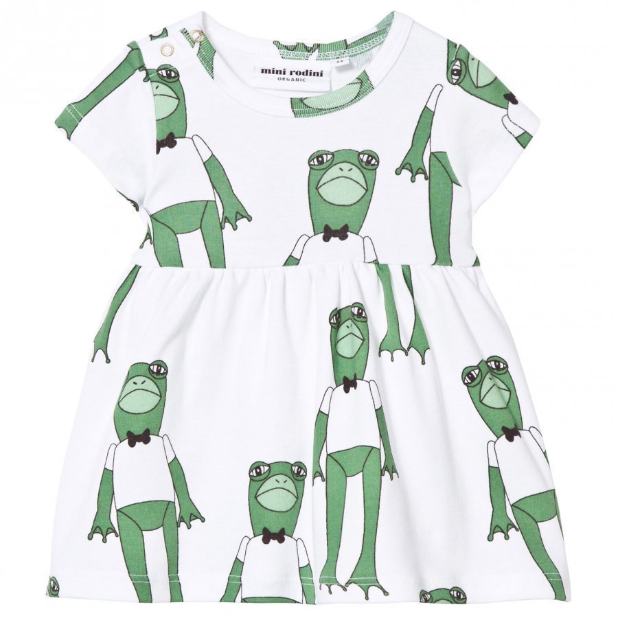 Mini Rodini Frogs Dress Green Mekko