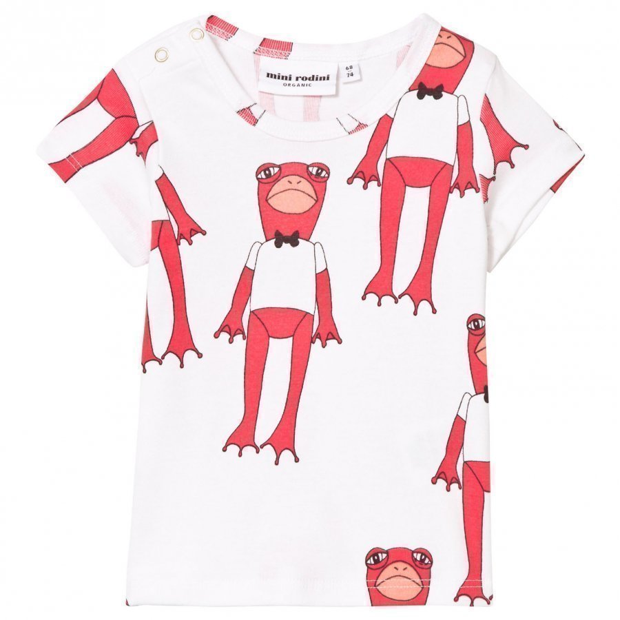 Mini Rodini Frogs Tee Cerise T-Paita