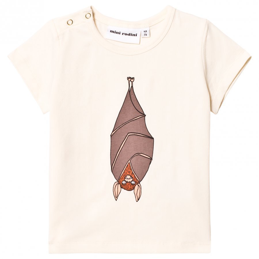 Mini Rodini Hanging Bat Tee White T-Paita