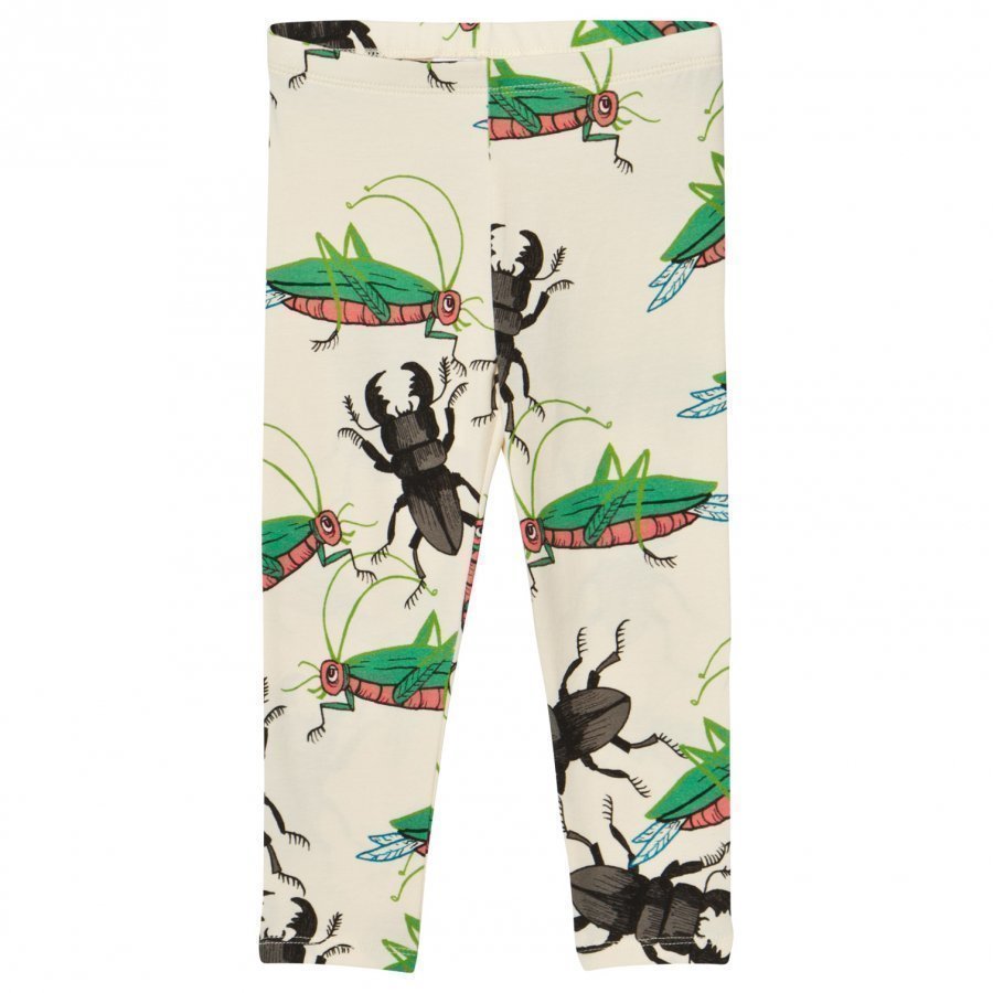 Mini Rodini Insects Leggings Off White Legginsit