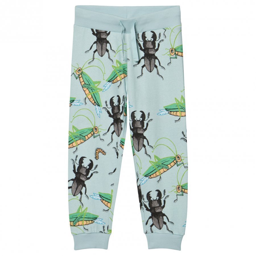 Mini Rodini Insects Sweatpants Light Blue Verryttelyhousut