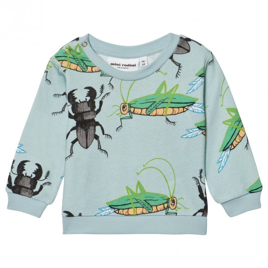 Mini Rodini Insects Sweatshirt Light Blue Oloasun Paita