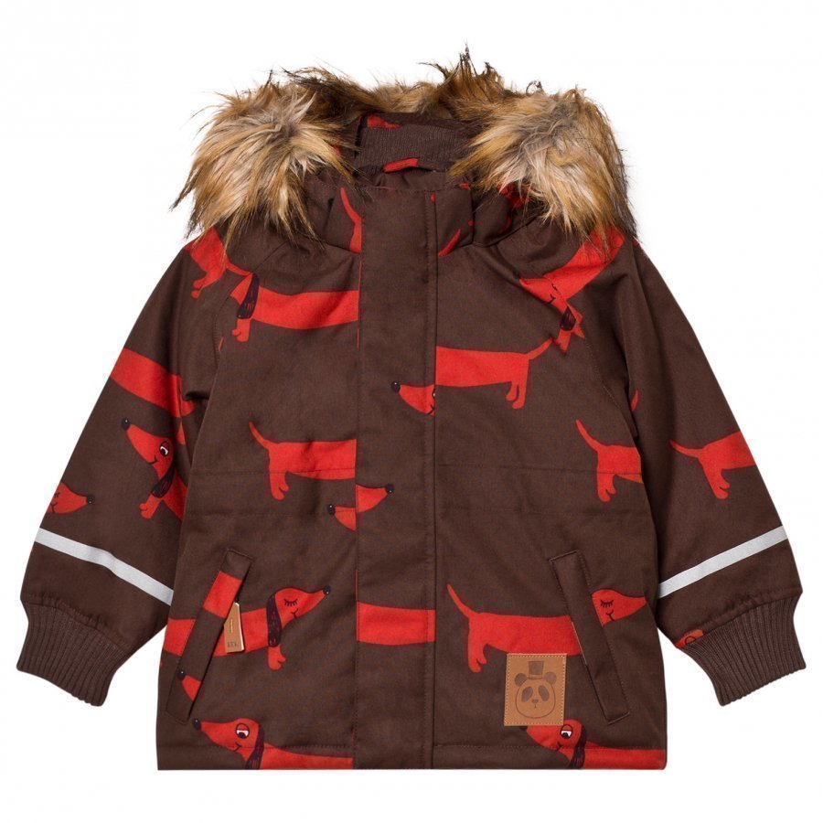 Mini Rodini K2 Dog Parka Brown Parkatakki