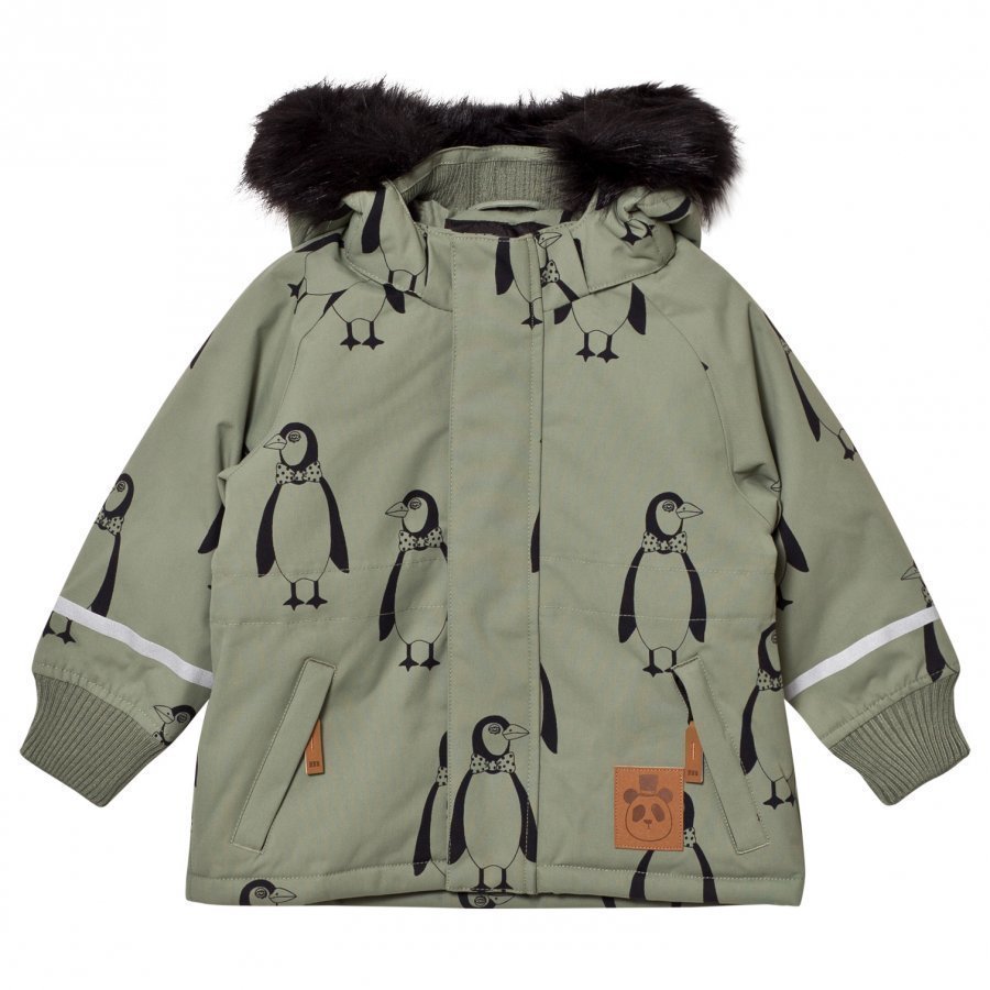 Mini Rodini K2 Penguin Parka Green Parkatakki