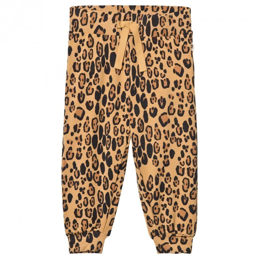 Mini Rodini Leopard Sweatpants Beige Verryttelyhousut