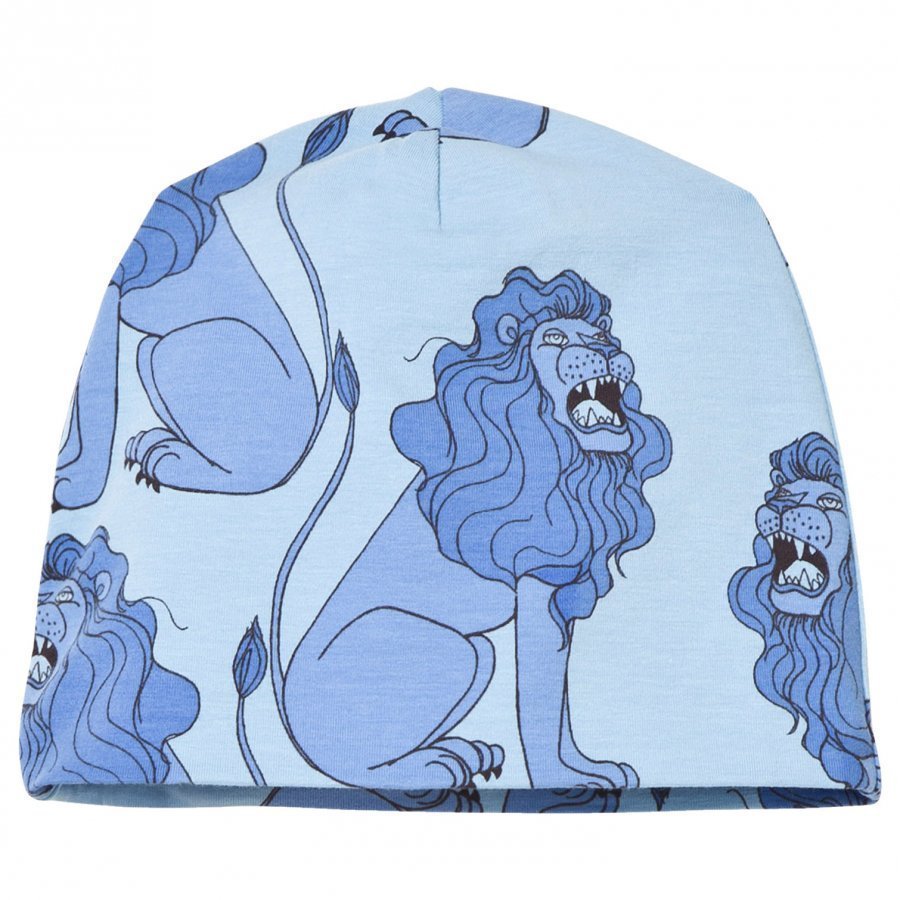 Mini Rodini Lion Beanie Light Blue Pipo