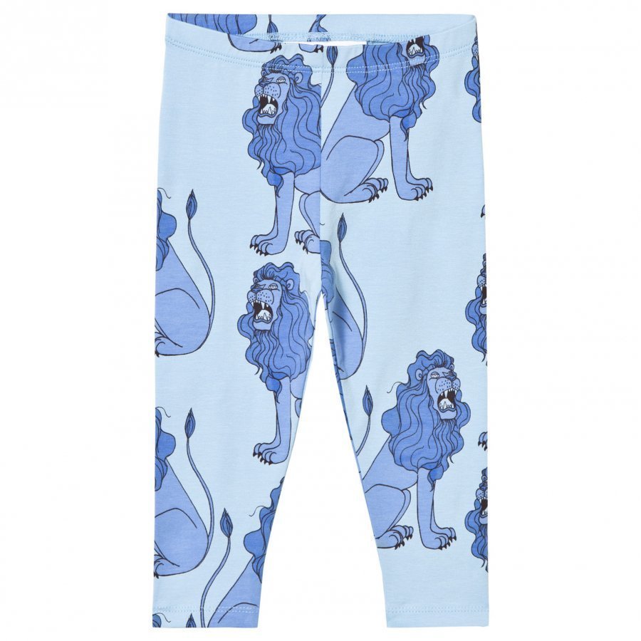 Mini Rodini Lion Leggings Light Blue Legginsit