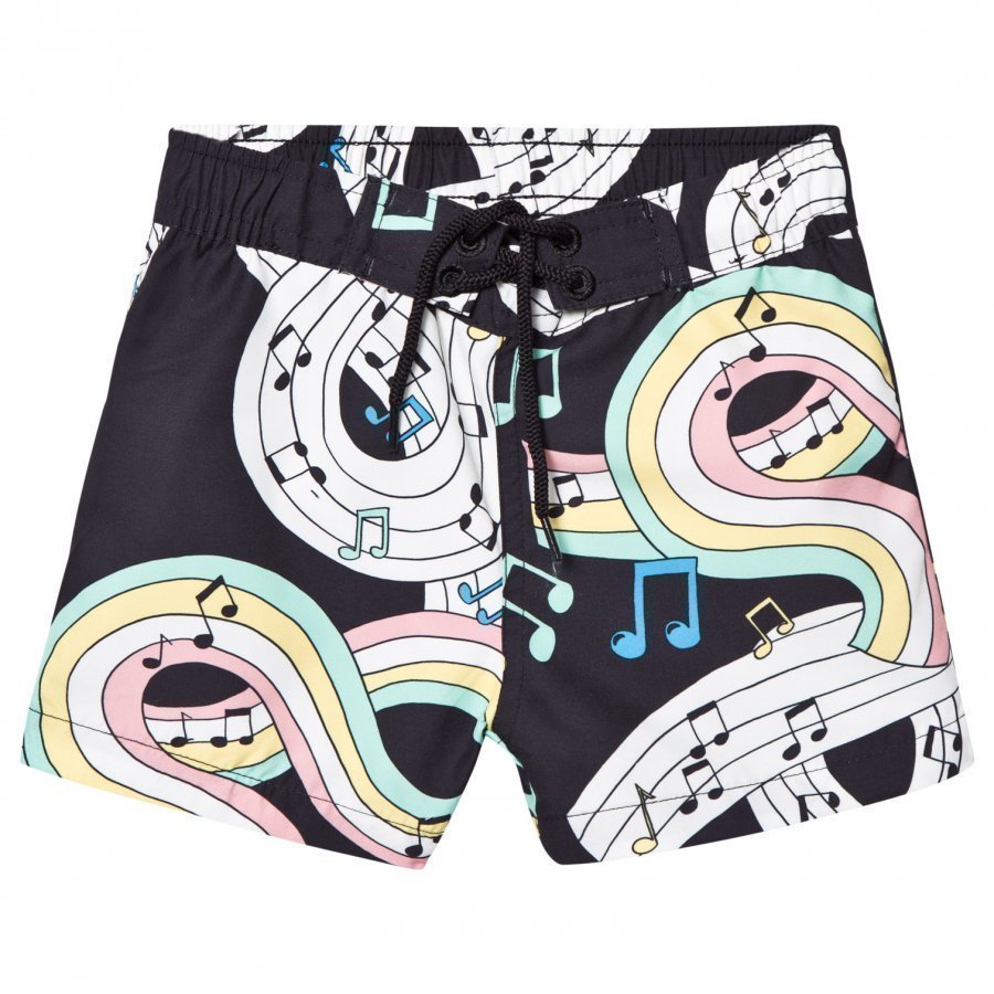 Mini Rodini Melody Swimshorts Black Uimahousut