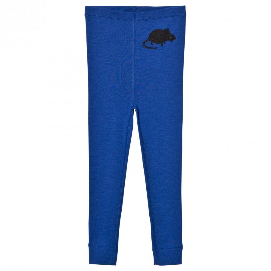 Mini Rodini Mr Mouse Wool Leggings Blue Legginsit