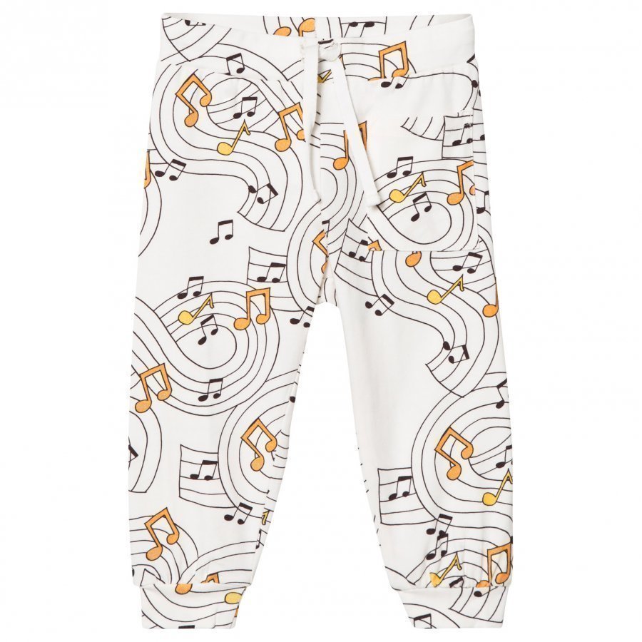 Mini Rodini Music Soft Pants Off White Housut