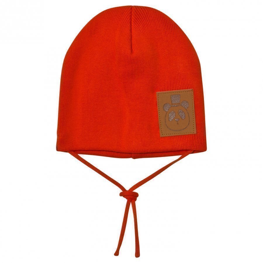 Mini Rodini Panda Hat Red Pipo