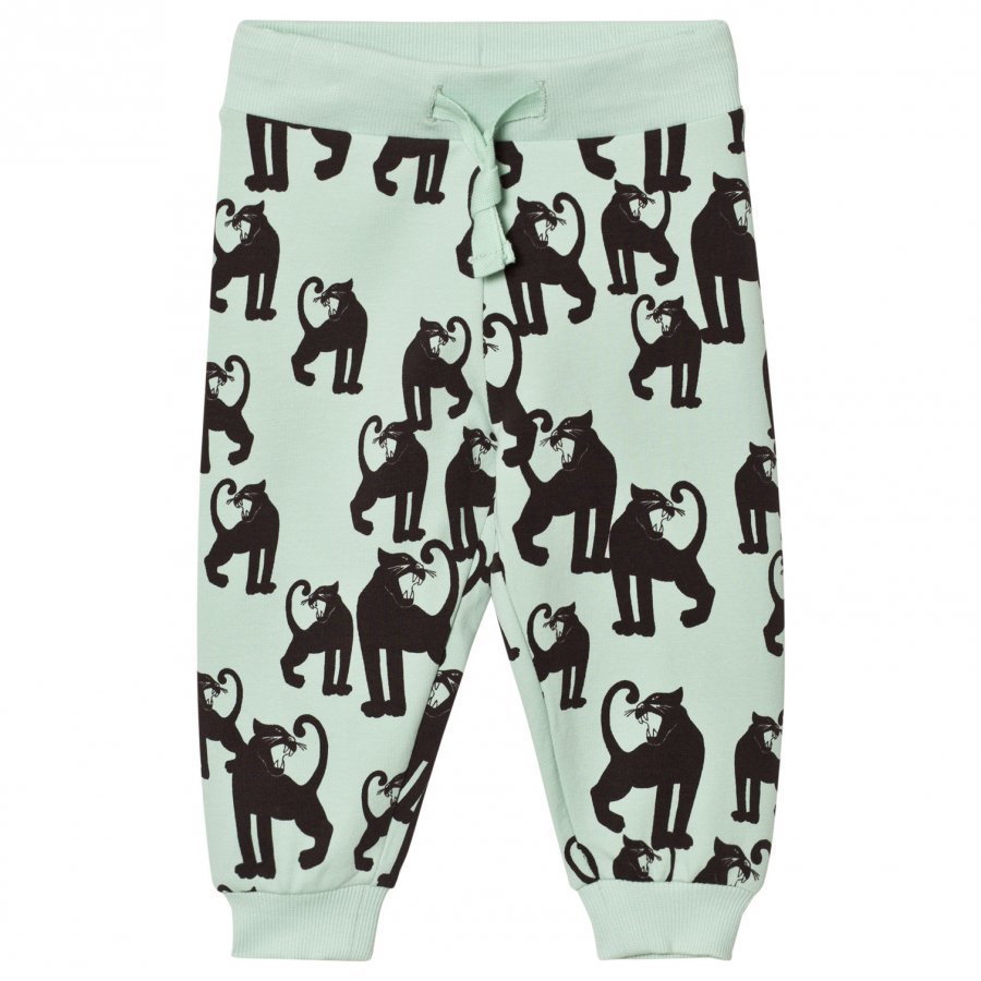 Mini Rodini Panther Sweatpants Light Green Verryttelyhousut