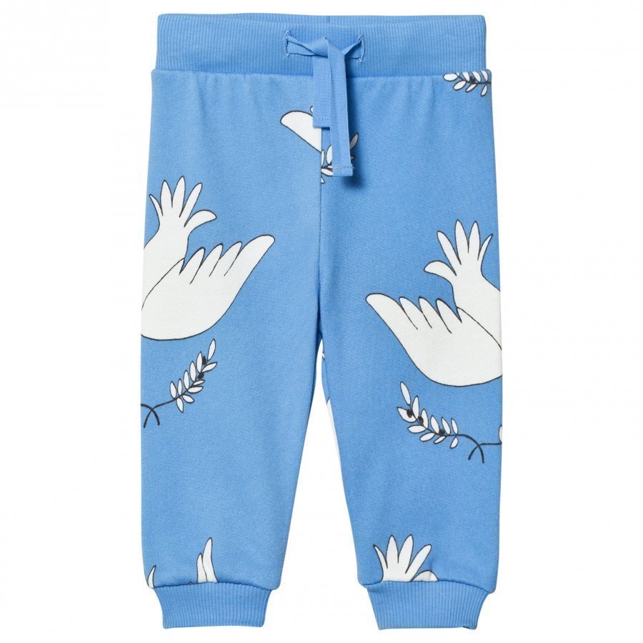 Mini Rodini Peace Sweatpants Blue Verryttelyhousut